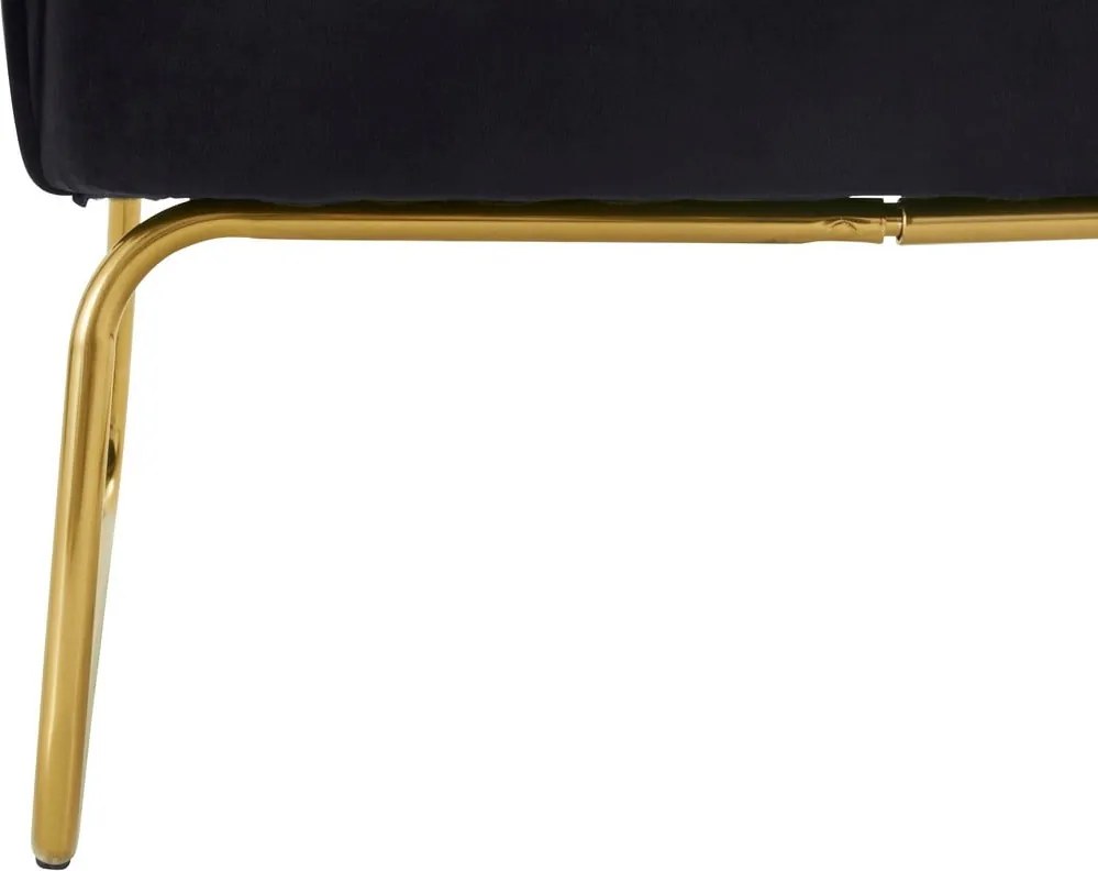 Poltrona in velluto nero Joshua - Støraa