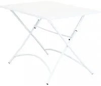 Tavolo Bristol 110x70x72 h cm in Acciaio Bianco