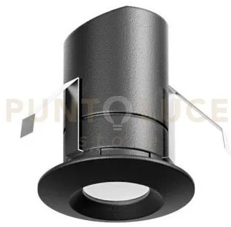 Ges2061c faretto da incasso nero ip44  a led 3000k 179lm 2,1w