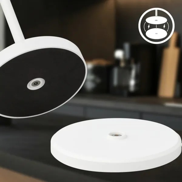 Briloner 7521016 - Lampada da tavolo LED dimmerabile SIGO 2,5W/5V IP44 2600 mAh bianca