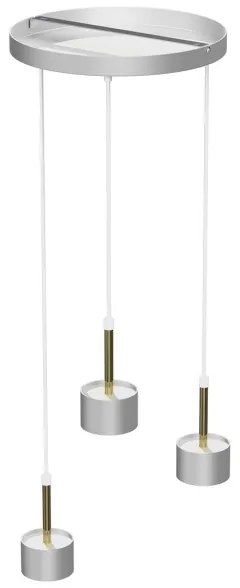 Lampadario su corda ARENA 3xGX53/11W/230V bianco/oro