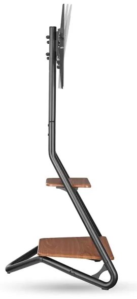 Nedis TVSM6200BK - Supporto da pavimento per TV 37-75" nero/marrone