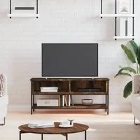 Mobile Porta TV Rovere Fumo 100x35x45 cm in Legno Multistratocod mxl 94907