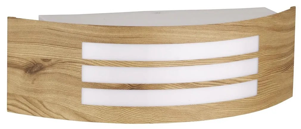 Applique Legno E27 IP54 da Esterno Antiabbagliamento - Serie SHELL