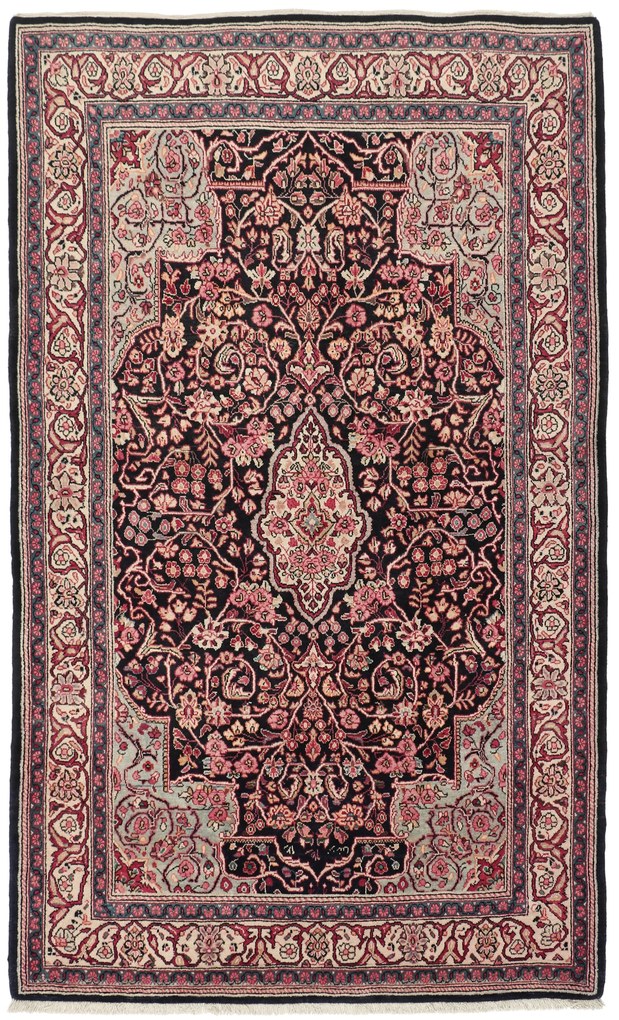 Sarouk Tappeto 140x230 (Iran) Annodato A Mano