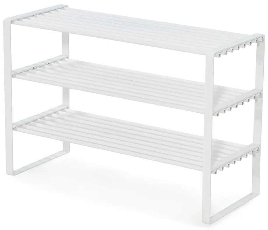 Scarpiera bianca in metallo 70x49x29 cm Rex – Spinder Design