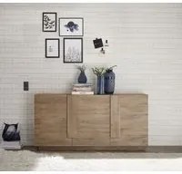 Credenza 3 ante moderna, in finitura Mercure, ZLCJPTMAD3A