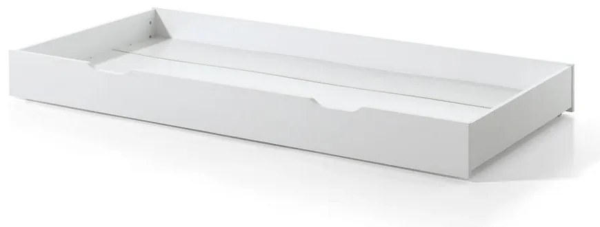 Letto per bambini in legno di pino bianco con letto estraibile e contenitore 90x200 cm DALLAS - Vipack