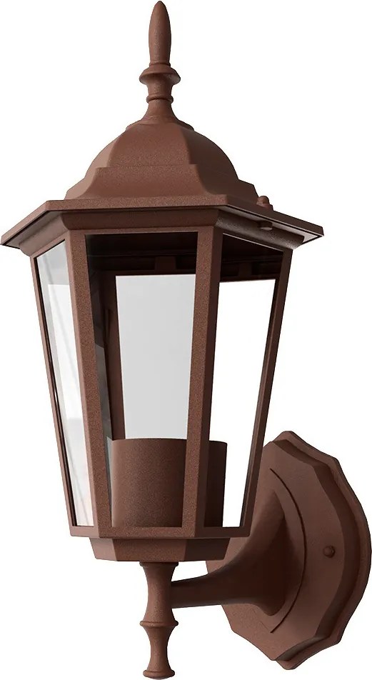 Applique Lanterna da Esterno IP54 E27 Corten - Serie TOSCA 1A