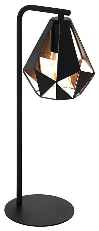 Eglo 43058 - Lampada da tavolo CARLTON 1xE27/60W/230V