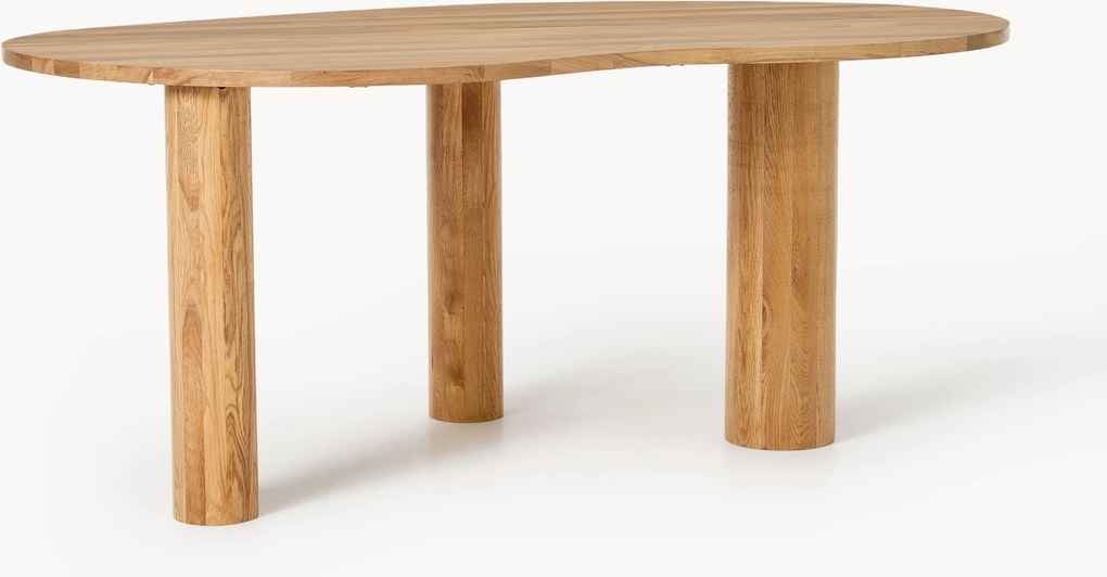 Tavolo in legno di quercia dalla forma organica Naruto, varie misure