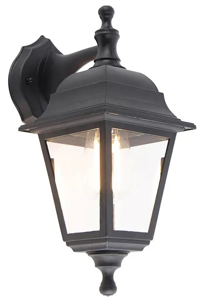 Lampada da parete per esterni classica nera IP44 - Capital