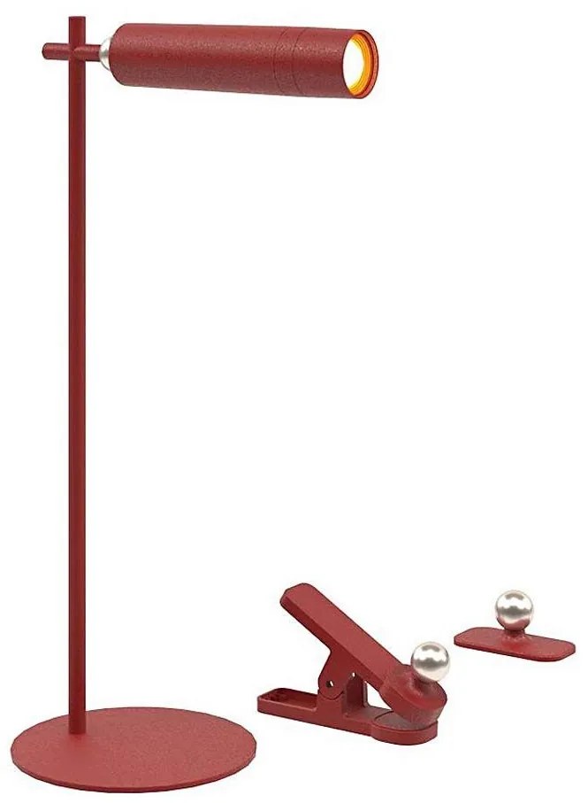 LED Lampada da tavolo magnetica dimmerabile LED/3W/5V 4000K 1500 mAh rosso