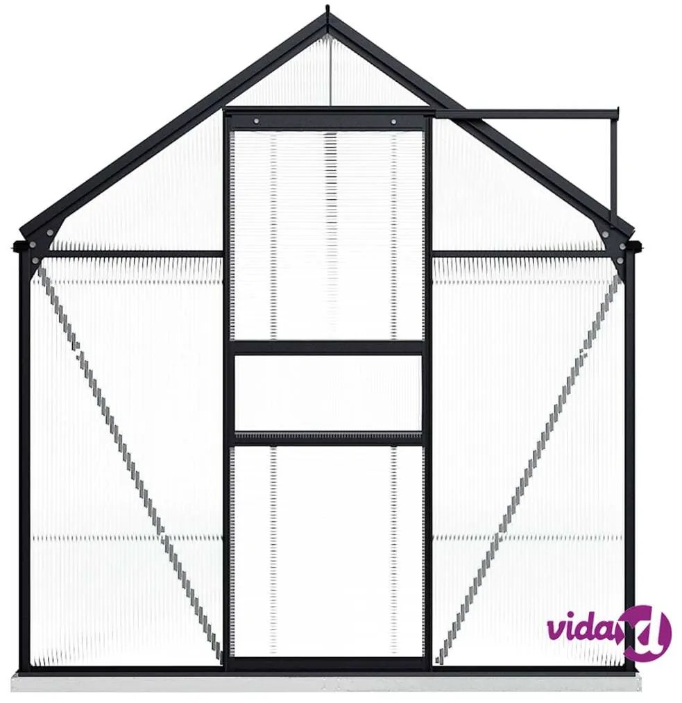 vidaXL Serra con Telaio Base Antracite 9,31 m² in Alluminio