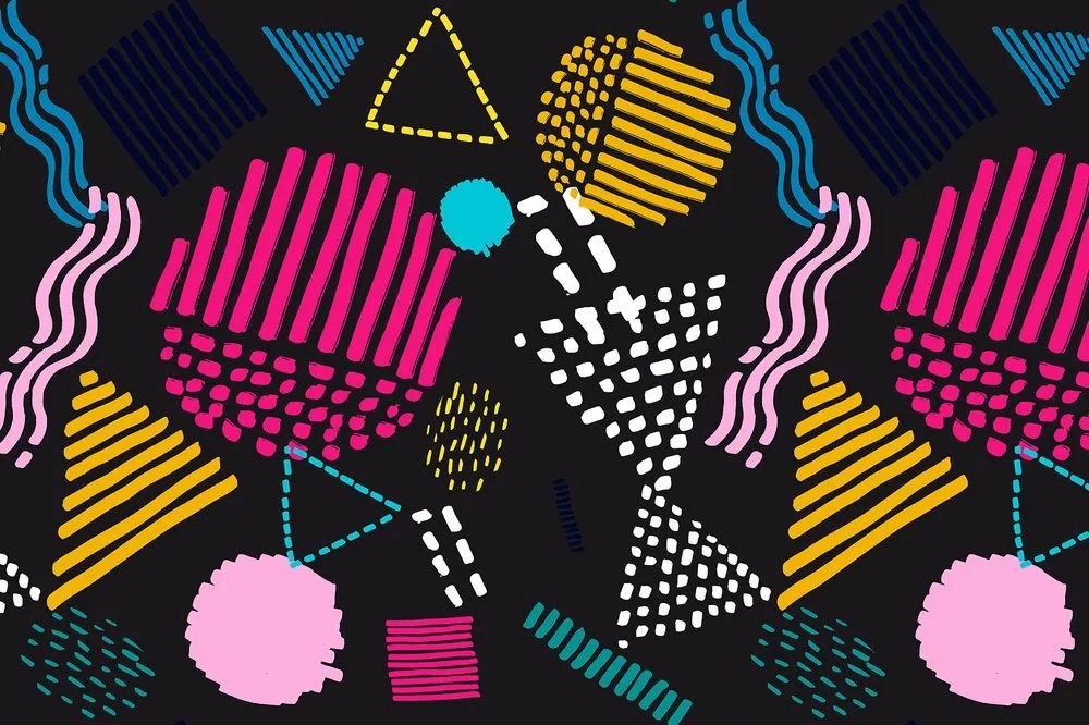 Carta da parati – Motivo Memphis moderno