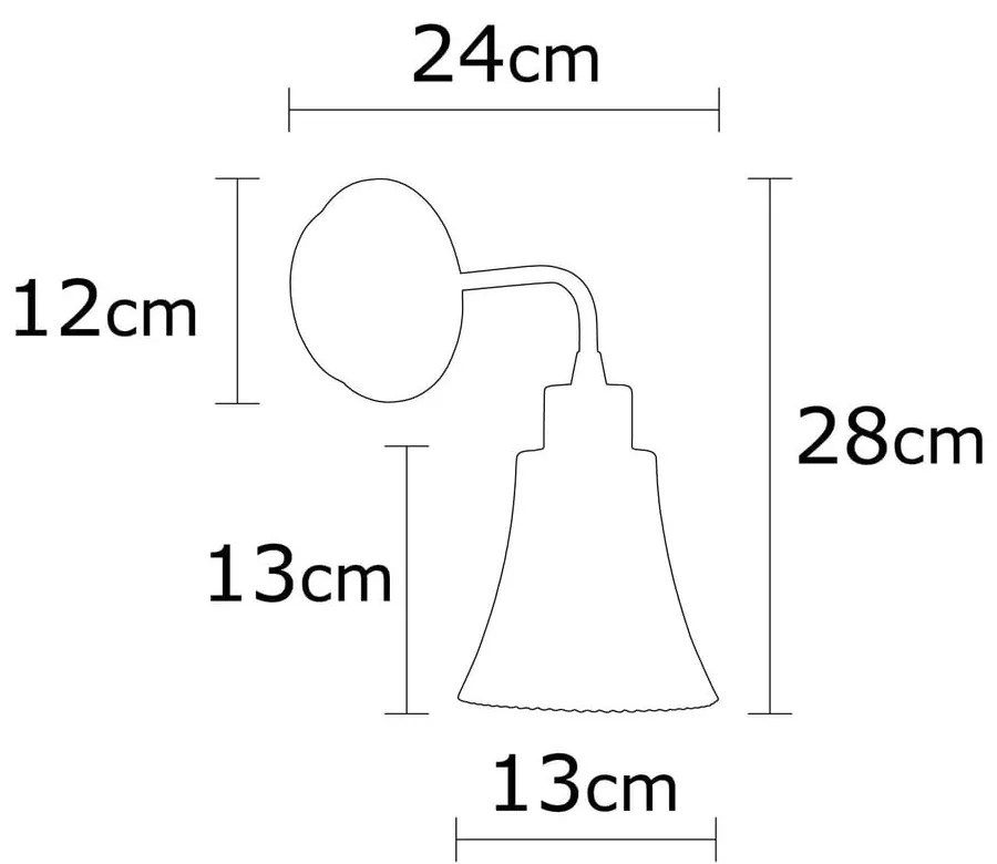 Lampada da parete in rame ø 13 cm Foca - Opviq lights