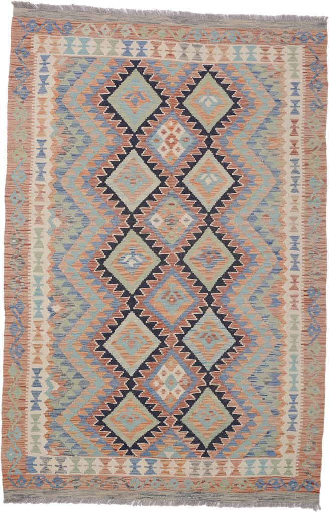 Kilim Tappeto 190 x 130 (Afghanistan) Tessuto A Mano