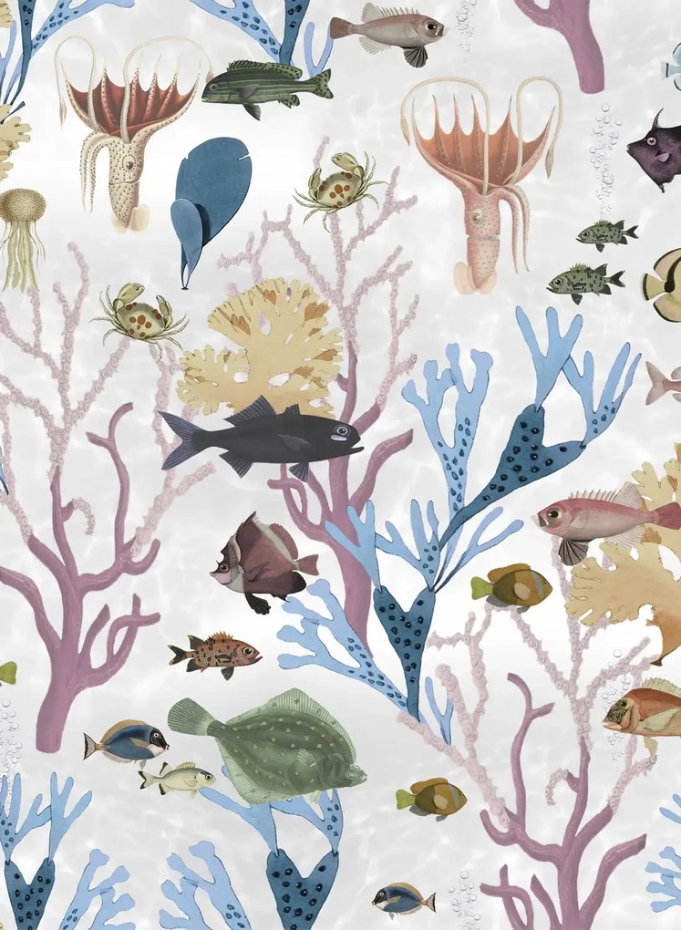 Rebel Walls Carta da parati Aquarium - Pastel