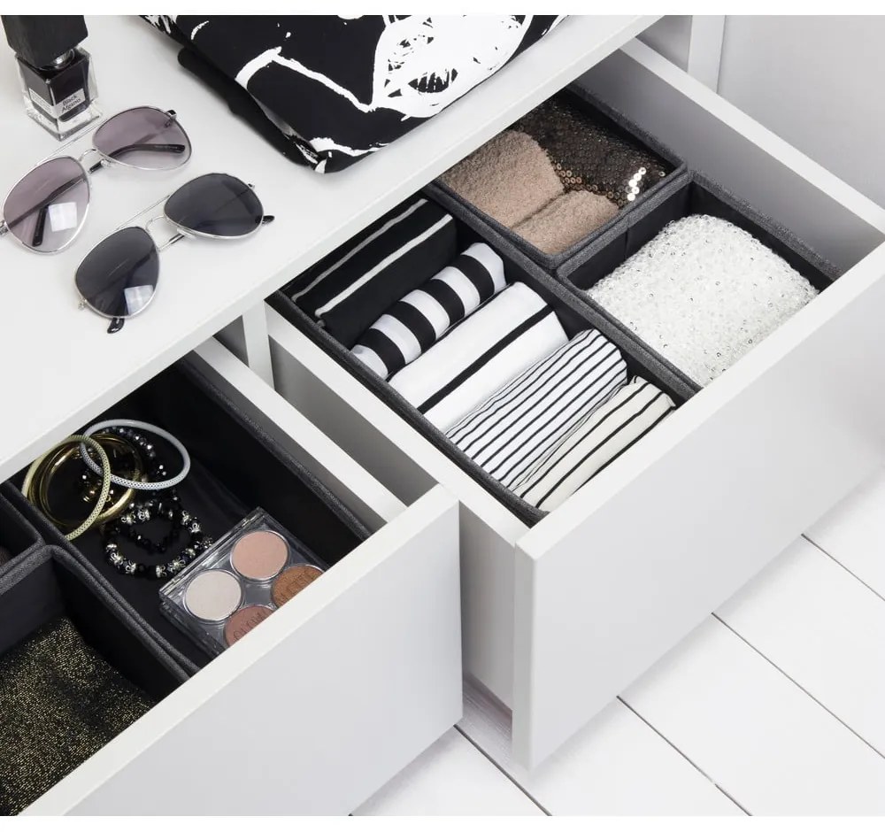 Set di 3 organizer per cassetti grigi - Bigso Box of Sweden