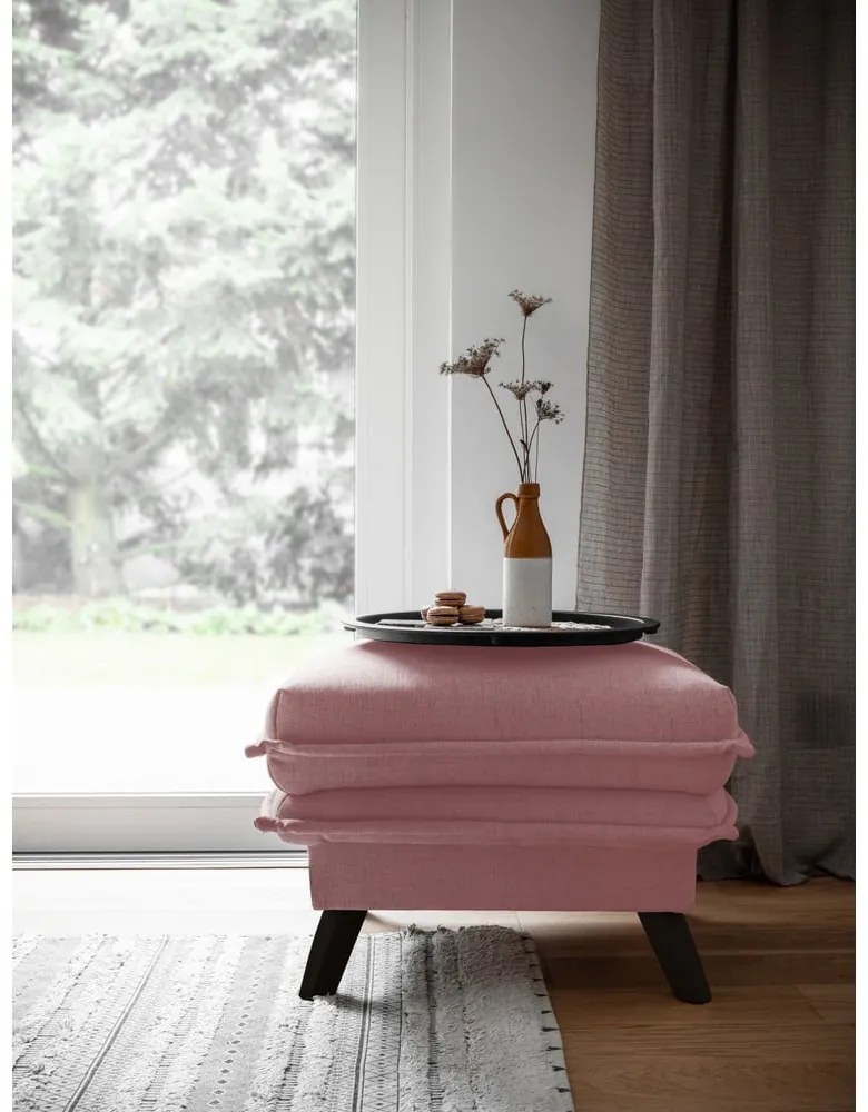 Poggiapiedi rosa Charming Charlie - Miuform