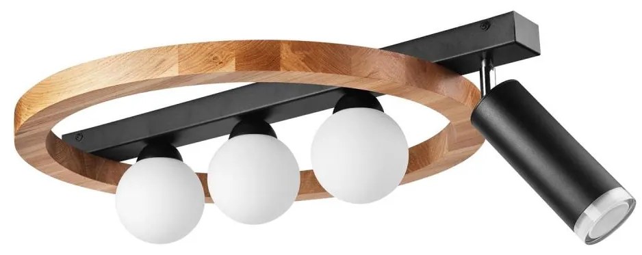 Faretto OTIS 3xG9/5W/230V + 1xE27/15W/230V quercia