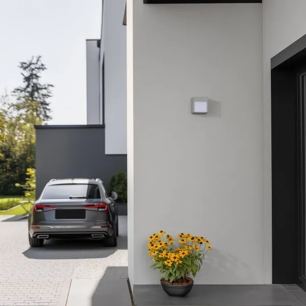 Brilagi - Applique a LED da esterno TERNI LED/12W/230V grigio IP44