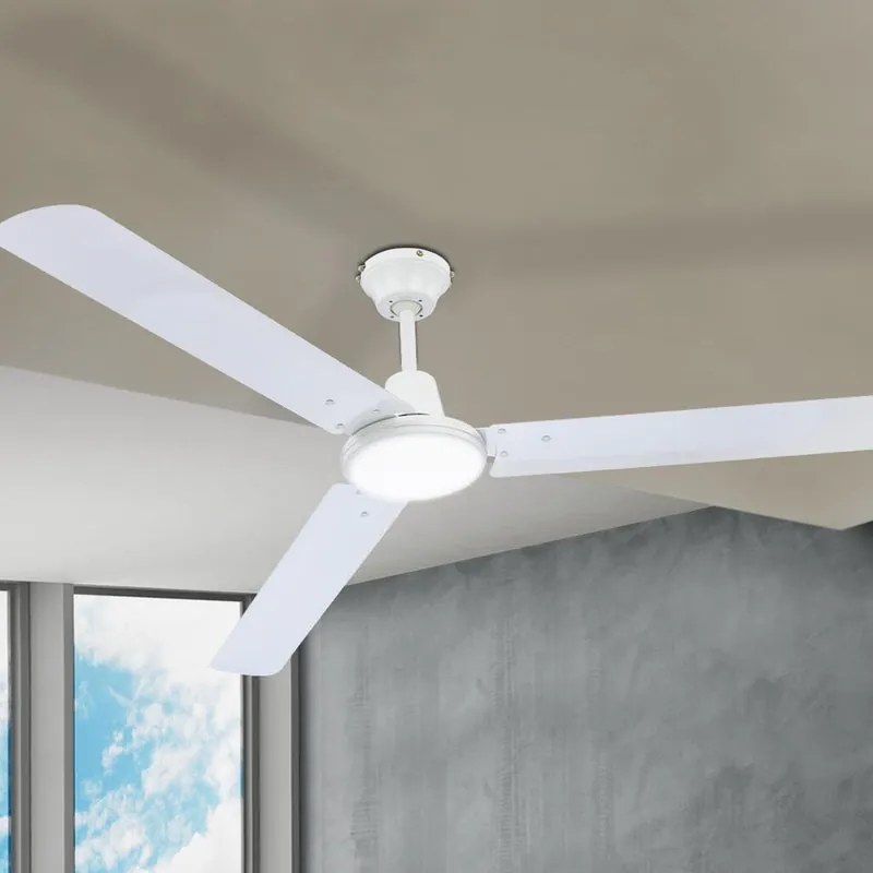 Ventilatore da soffitto Ferro bianco, D. 120 cm GLOBO