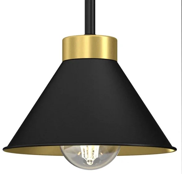 Lampada da tavolo DEMET 1xE27/15W/230V nero/oro