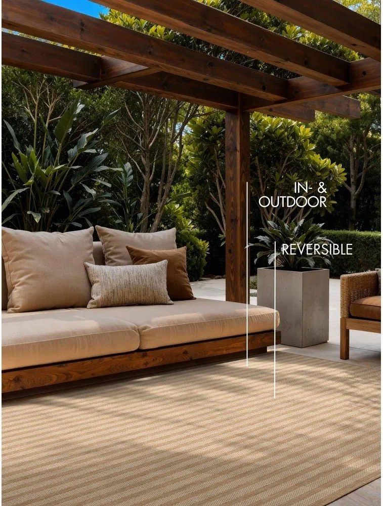 Tappeto da interno/esterno color crema/di colore naturale 200x300 cm Haringey Linley – Ted Baker