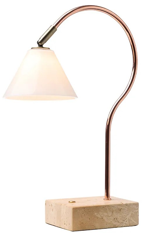 Halo Design - Question Portable Lampada da Tavolo Rame Antique/Ottone Opale Halo Design