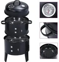 Griglia Barbecue a Carbone 3-in-1 40x80 cm