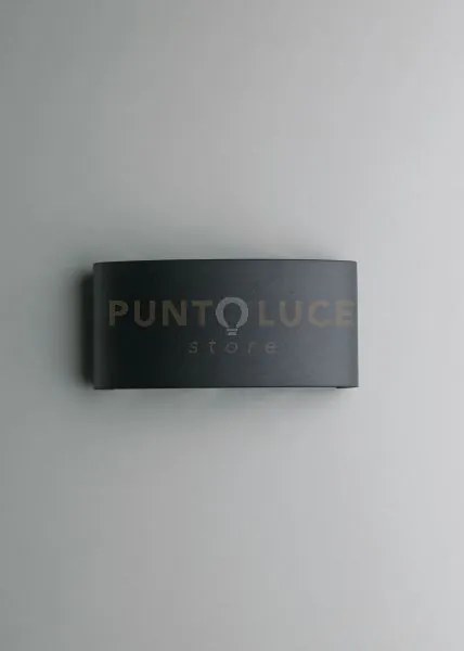 Applique biemissione led beetle antracite 6w 600lm cct 3000k / 4000...