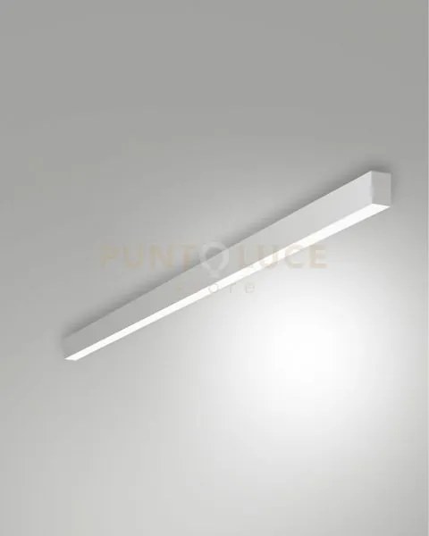 Millet plafoniera alluminio a led 3000k 3380lm 23w opale on/off ip4...