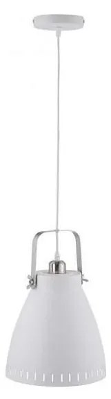 JUST LIGHT. 11060-16 - Lampadario a sospensione con filo EVA 1xE27/60W/230V diametro 26,5 cm bianco