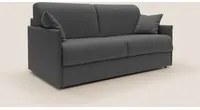 Divano Letto 3 Posti 189x96x96 cm in Tessuto Antracite