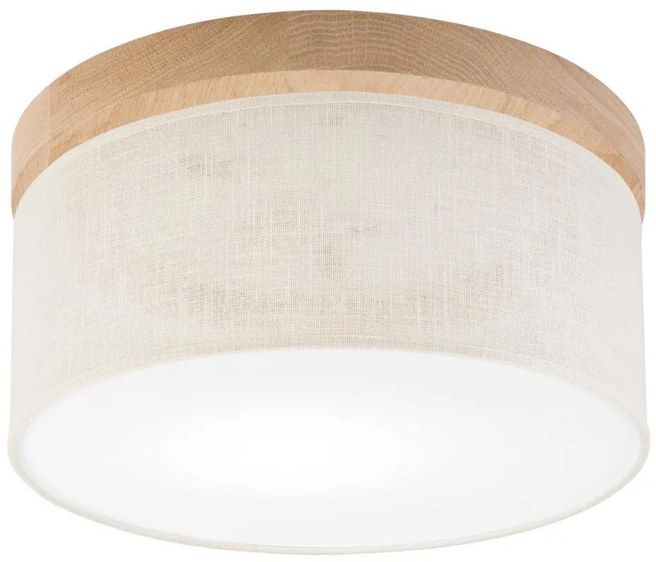 Brilagi - LED Plafoniera BELLADONNA 1xE27/15W/230V diametro 30 cm color crema/quercia
