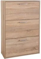 scarpiera 3 ribalte doppie linea 'kavala' cm. 25 x 65 x h.99,6 - rovere 7950080nlm