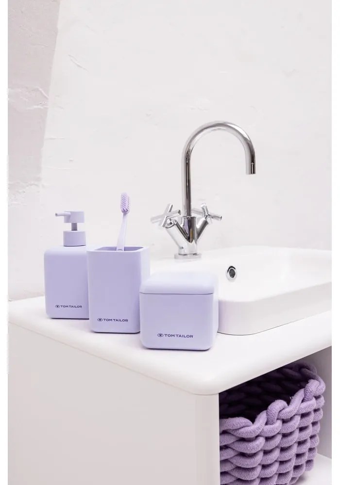 Dispenser per sapone in poliresina viola 380 ml Tom Tailor T-Rounded – Wenko