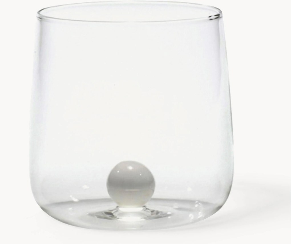 Bicchieri acqua fatti a mano in vetro borosilicato Bilia 6 pz