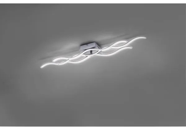 Leuchten Direkt 15166-55 - Lampadario a LED WAWE LED/28W/230V cromo opaco