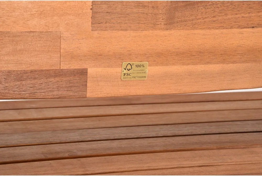 Panchina da giardino in legno marrone Hadia - Garden Pleasure