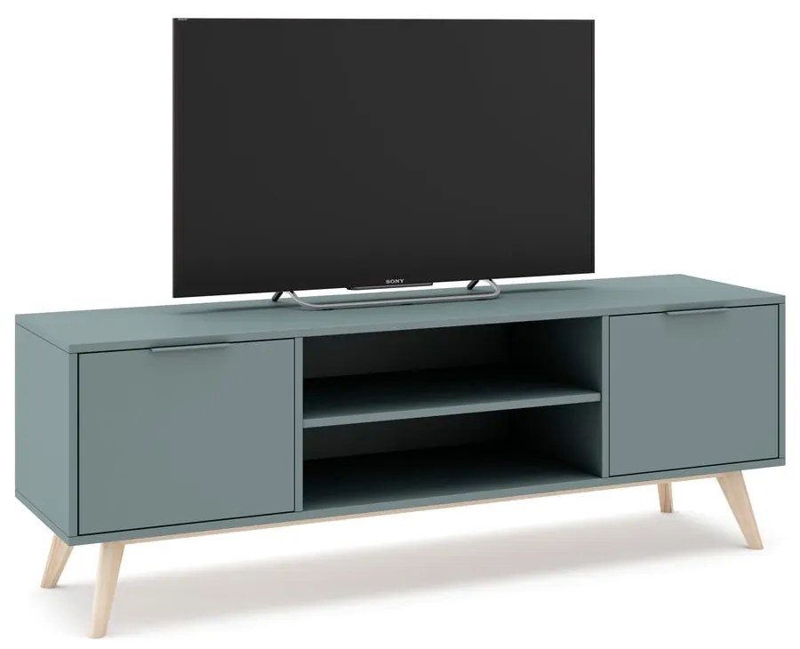 Mobile TV verde-grigio 140x53 cm Pisco - Marckeric