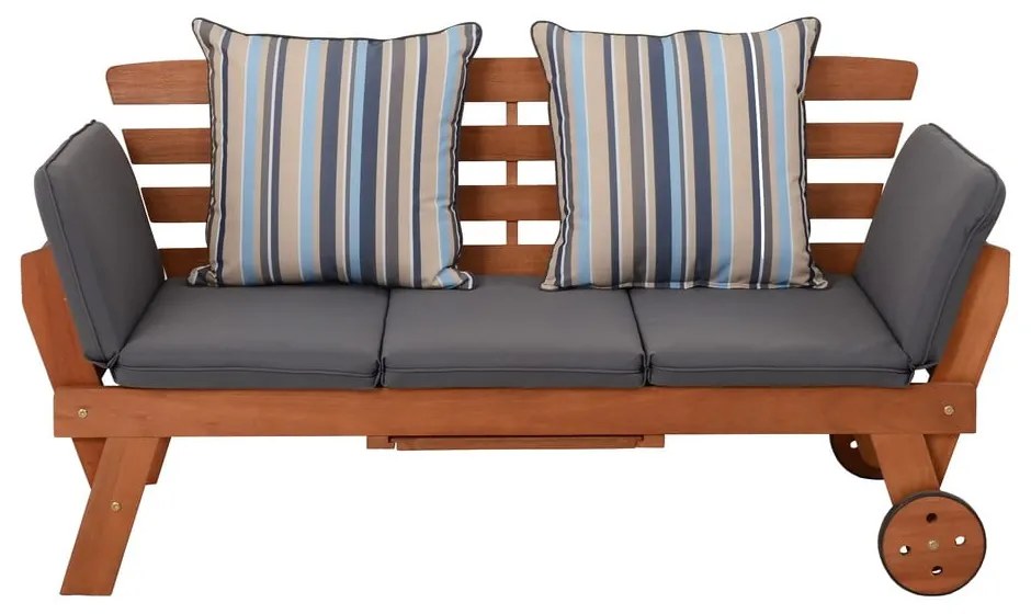 Panca da giardino marrone in legno massiccio Rincon – Garden Pleasure