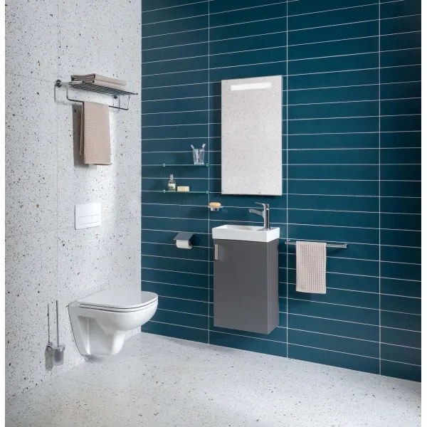 JIKA H45J5111753011 - Mobile bagno PETIT 58,5x38,6 cm grigio con lavabo