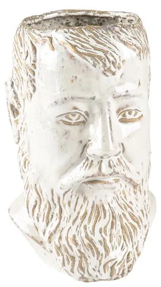 Vaso in gres bianco Calvi - Villa Collection