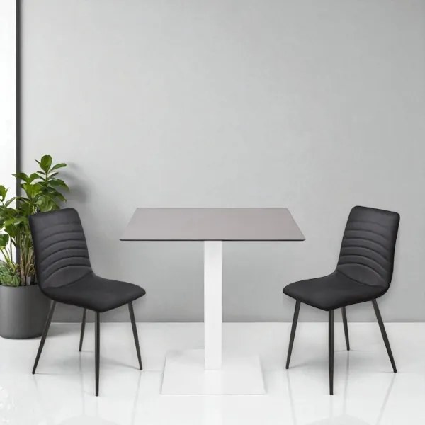 Sedia imbottita in tessuto cannettato Blu Notte CANNETO 2 sedie