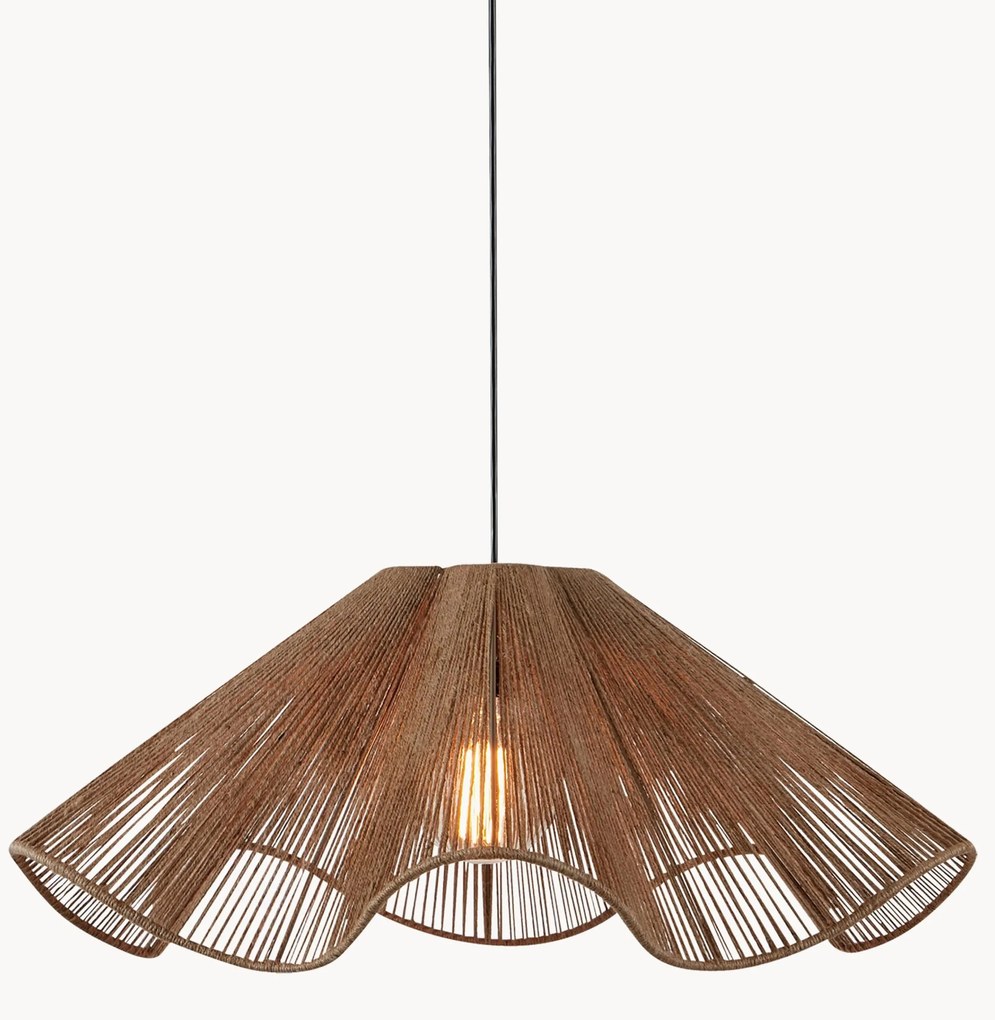 Lampada a sospensione grande in iuta Nami