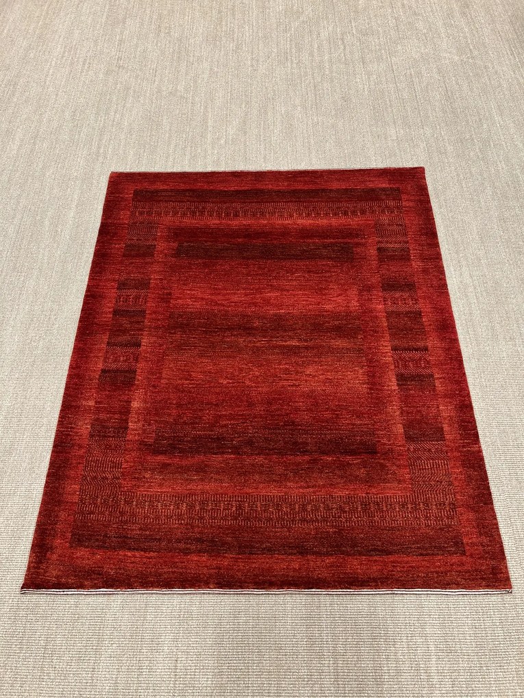 Loribaft Tappeto persiano 160 x 190 Rosso (Iran) Annodato A Mano