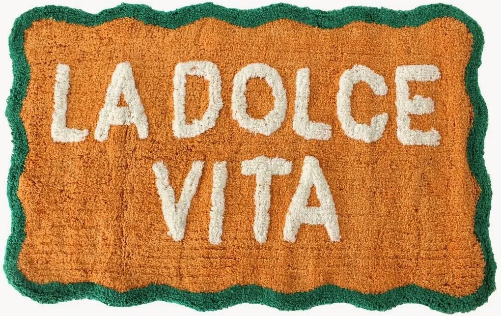 Tappeto da bagno in cotone La Dolce Vita