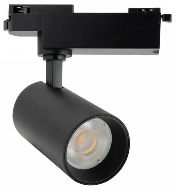 Faro LED 30W Monofase Nero 60° CRI92 no-Flickering - BRIDGELUX LED Colore Bianco Naturale 4.000K